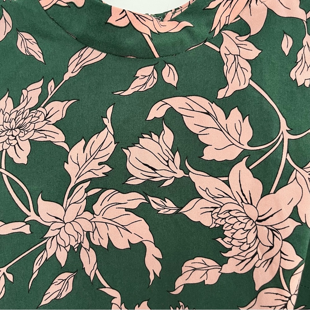 👒 LULU’S - Pink and green floral dress - Spring dress - Picture 5 of 7